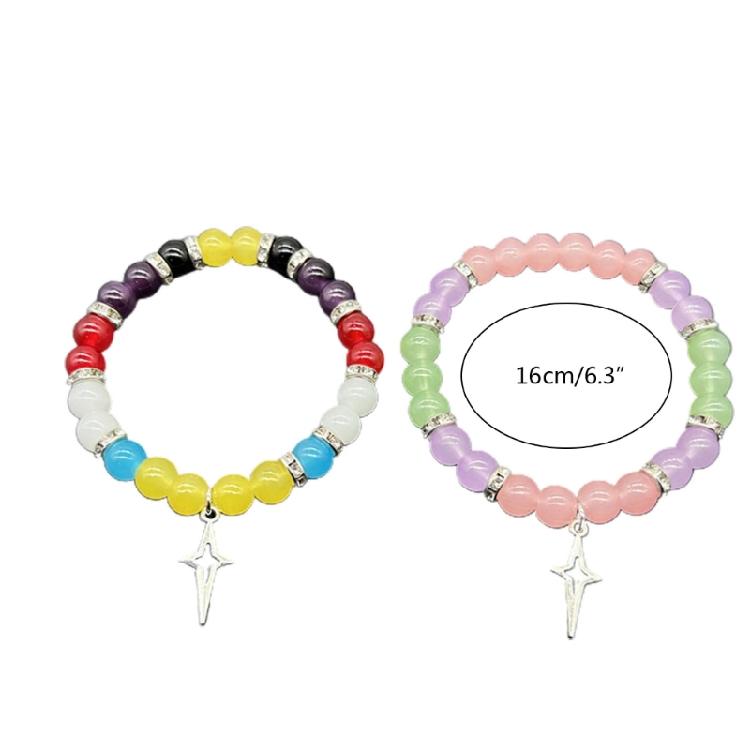 Trendy Beaded Bracelets Handmade Alternative Wrist Chain Bracelet Couple Bangles