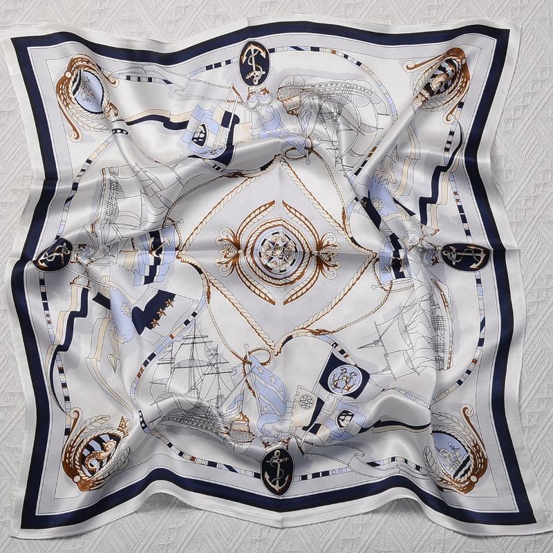 

Silk scarf, silk scarf, versatile mulberry silk scarf, vintage chinese square scarf 65*65cm