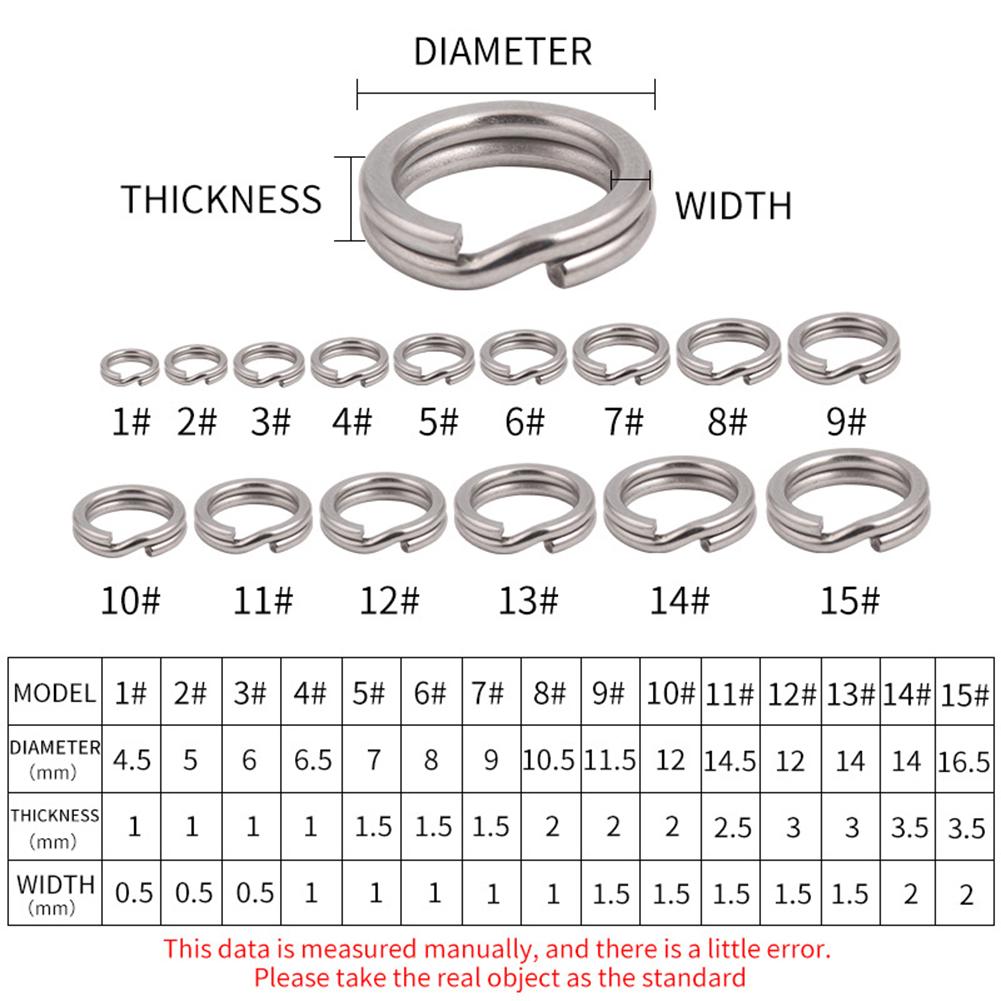 Portable Fishing Connector Split Ring Split Ring Accessories