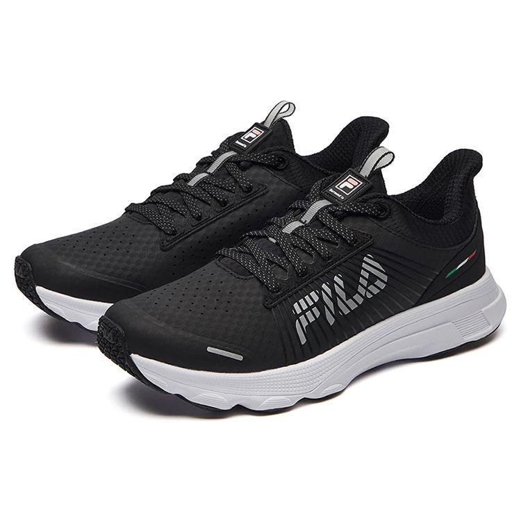 Fila Comfortable Fabric Shock Absorbing Non-Slip Durable Low-Top Shoes Women Sneakers Black A12W042211FBK