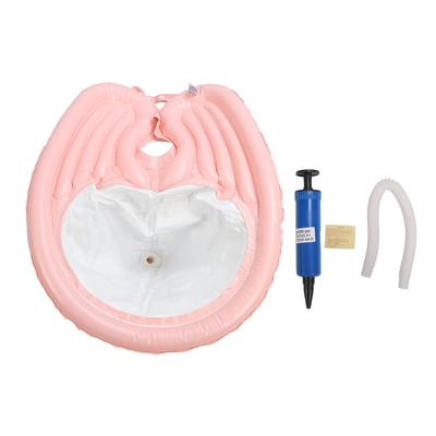 Aufblasbares Shampoo-Becken Tragbare Haarwaschschale mit Luftpumpe für bettlägerige, behinderte Senioren