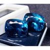 20 Ct Natural Blue Indicolite Tourmaline Cushion Cut Beautiful Gemstone