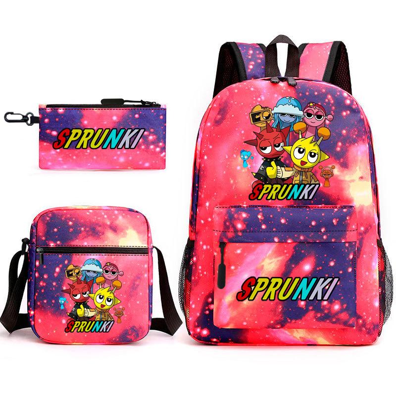 Peripheral Heat Transfer Rhythm Box Cartoon Animation Primary School Students Third Grade Light Load Reduction Large Capacity Backpack L