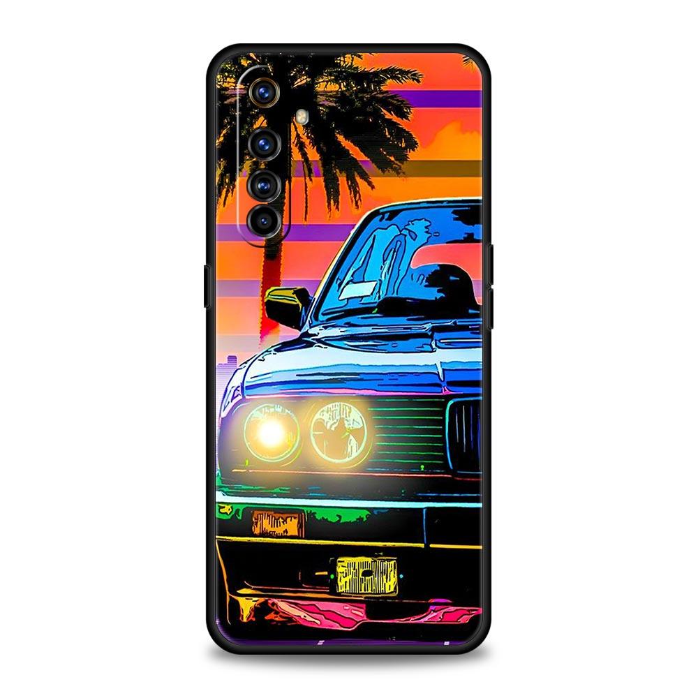 Japan JDM Sports Cars Case For Realme 12 11 10 9 8 5G 7 6 GT5 GT3 GT2 Pro Plus C21 C11 C25 C35 For Realme GT Neo 2 3 3T 5 Cover