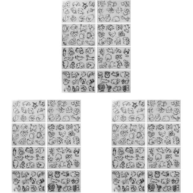 24Pcs Shrink Plastic Sheet Kit, Animal Pattern Heat Shrink Paper Shrink Art Paper Kit for Keychain Pendant Decoration Creative Craft Ornaments