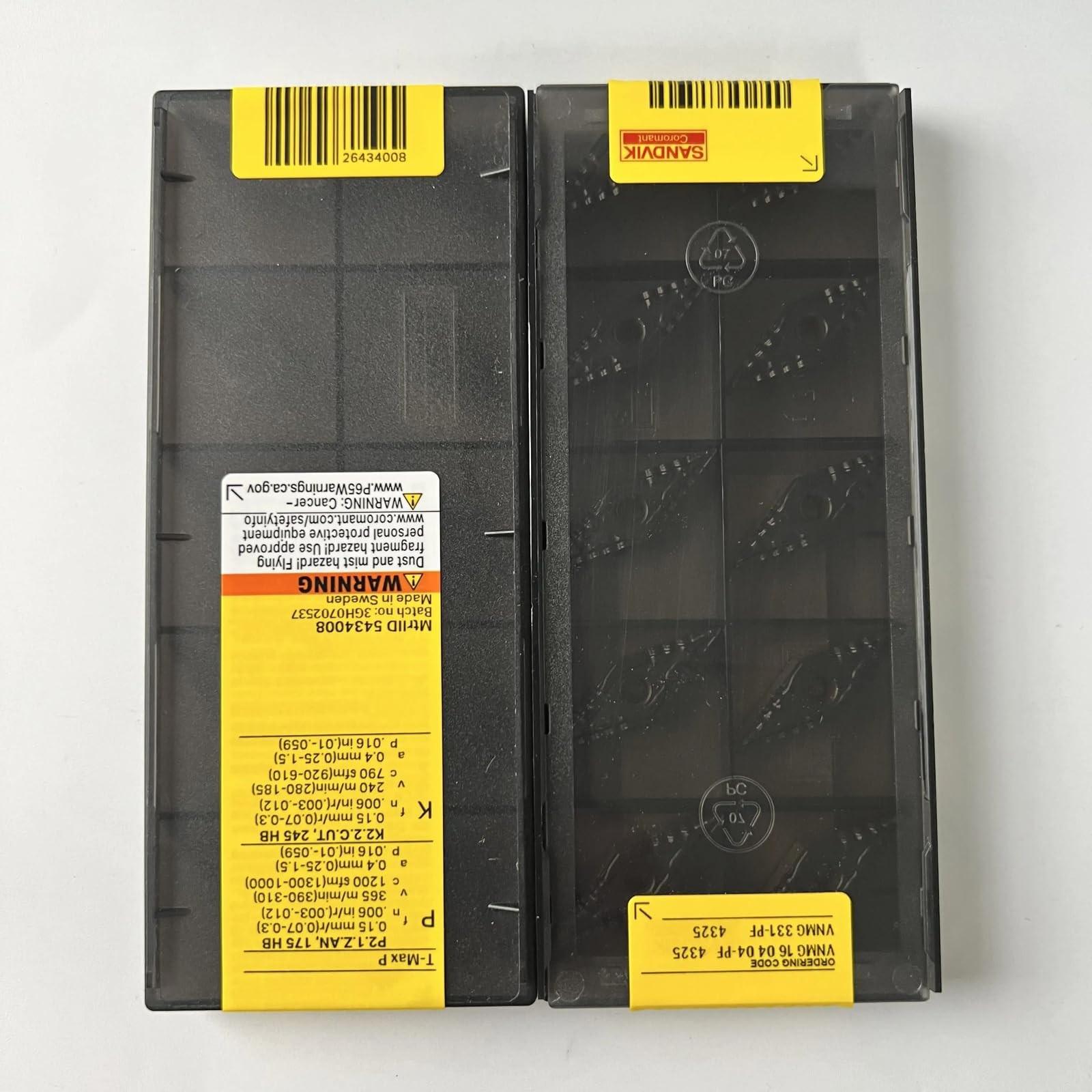 

Оригінальна Sandvik / VNMG160404-PF 4325 / Інструмент з твердосплавною пластиною для токарного верстата з ЧПУ 10 шт.