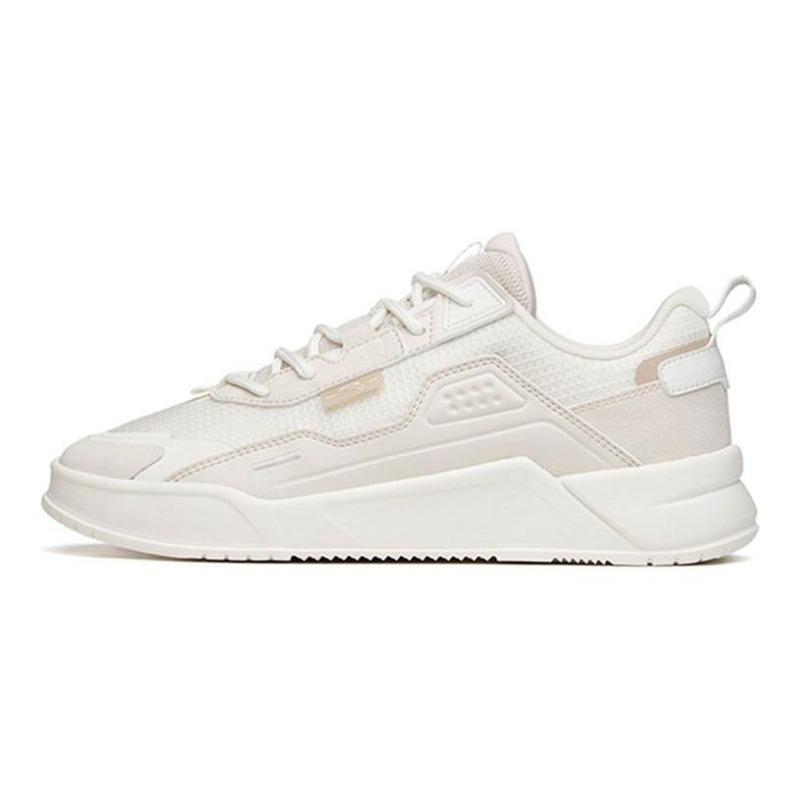 Anta Men Lightweight Low Top Skate Shoes White Grey 912228821-1 42.5