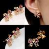 1 Par Dame Farverige Rhinestone Sløjfe Sløjfe Øreringe Ørestikker Smykker Charme