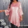 Women's Oversized Tshir Fashion Tops Spring Summer 2025 New Item Shiny T-shirt Women Graphic T Shirts Tops Casuales XL-XXXL