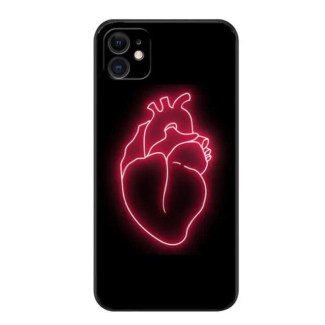 Lovely Soft Animation Fashion Phone For Iphone 11 Plus Max 12 13 Mini XR 8 6 6s 7 14 Pro XS X Silicone Silicon Straight TPU Soft Case Cover
