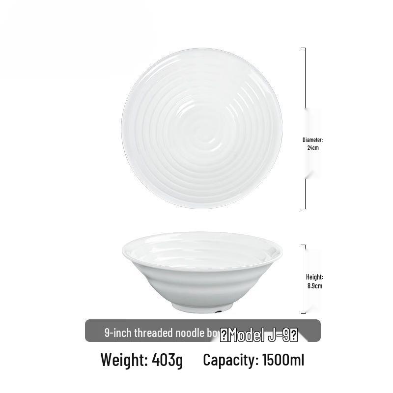 ZISIZ Melamine Noodle & Ramen Bowl
