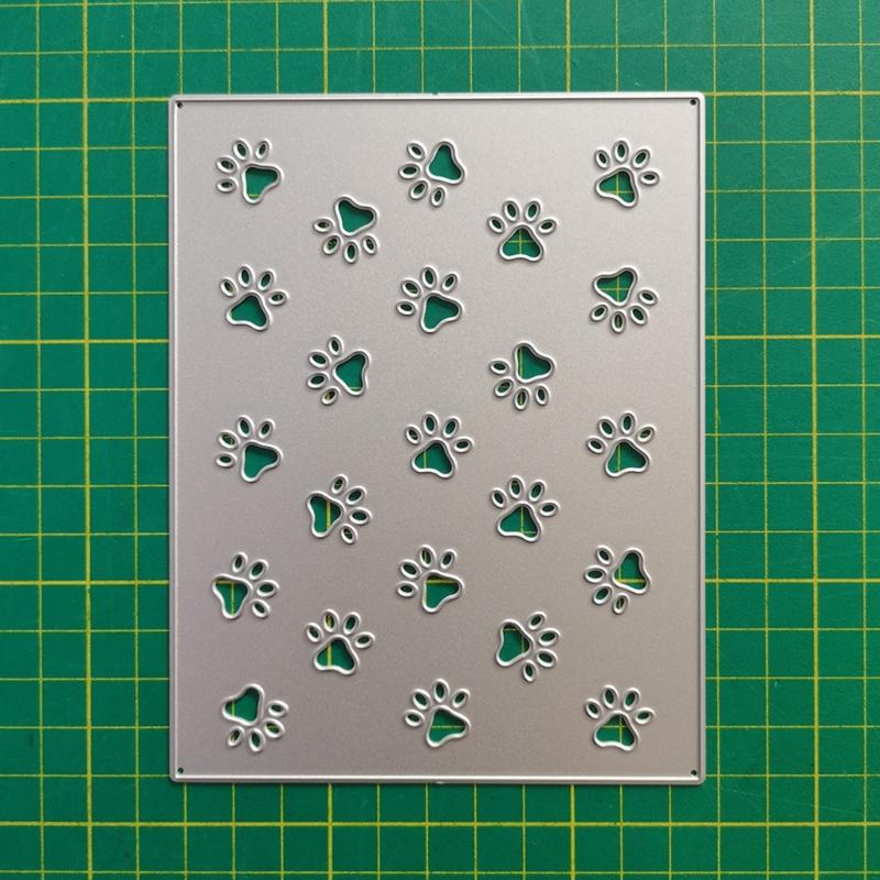 Dog  Foot Print Metal Die Cutting Dog Footprinted Cutting Dies Embossing  Stenciled-for Card Making