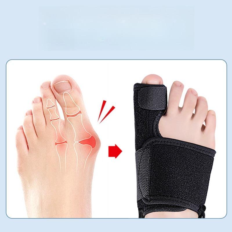 Big Toe Valgus Orthosis Toe Overlapping Toe Splitter Adjustable Day and Night Fix Straps with Toes