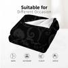 Dark Halloween Swirl Cartoon Anime Print Flannel Blanket Soft Warm Throw for Kids Bedroom Sofa Christmas Office Car