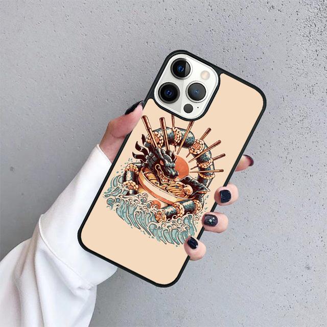 Sushi Dragon Coque Shell For iPhone 17 Air 15 16 14 13 12 Pro Max 11 Pro Max Plus Phone Case Cover