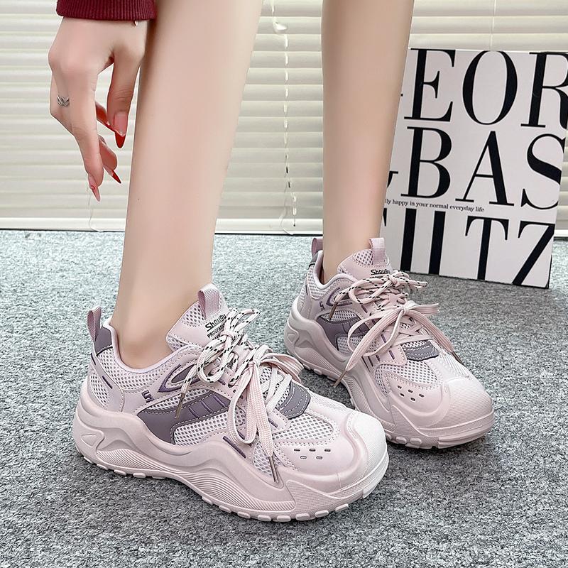Fashion 2025 Autumn and Winter New Fashion All-match Lace-up Shoes for Women Couples Same Style Suede Casual Trendy Dad Shoes