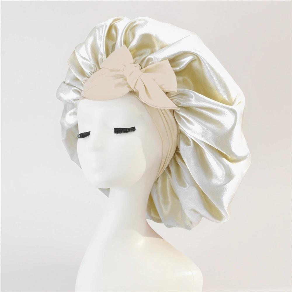 Wide Band Satin Bonnet, Silk-Like Hair Scarf for Women, Soft Sleep Cap for Curly & Frizzy Hair