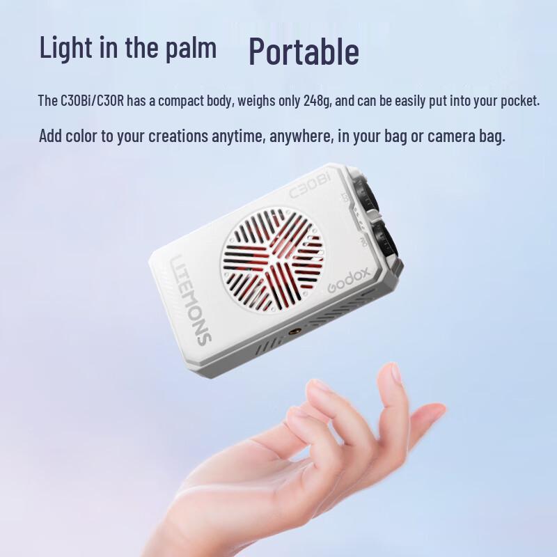 Godox C30Bi Portable LED Fill Light Standard