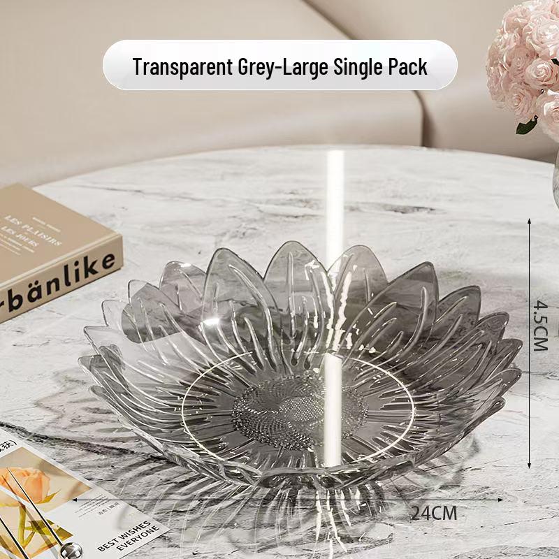 Luxury Minimalist Three-Tier Fruit and Snack Display Plate for Hotel and Home Décor