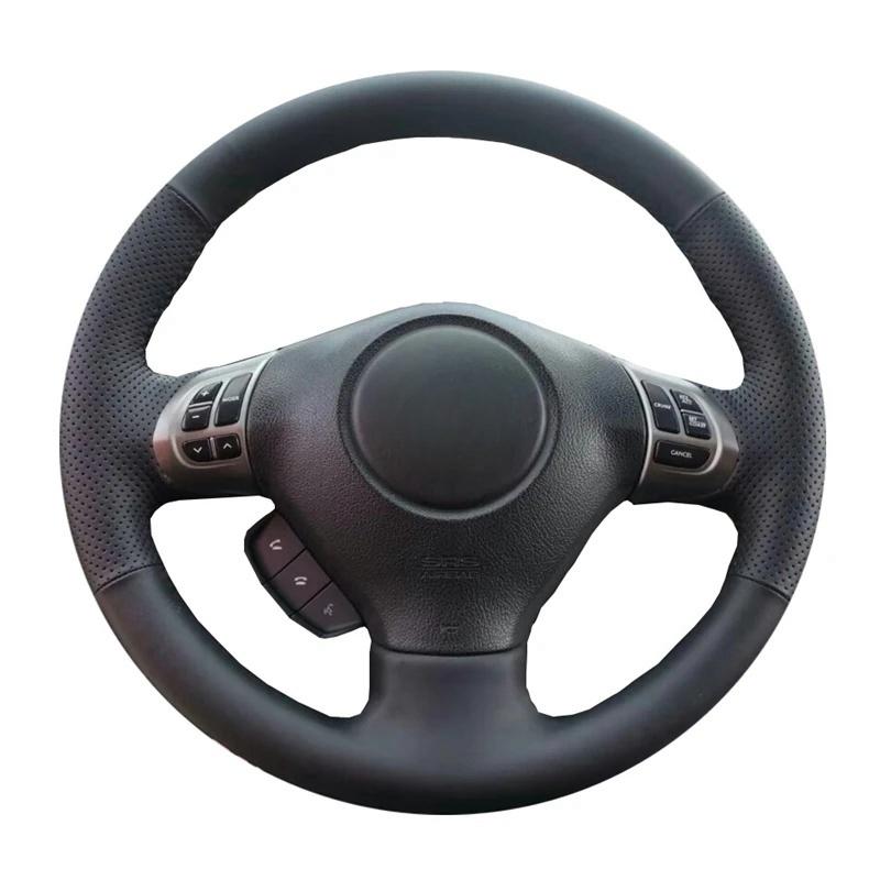 

Car Steering Wheel Cover For Subaru Forester Impreza 2008-2011Legacy 2010 Exiga 2 Microfiber Leather DIY Sewing Car Accessories Yellow Thread