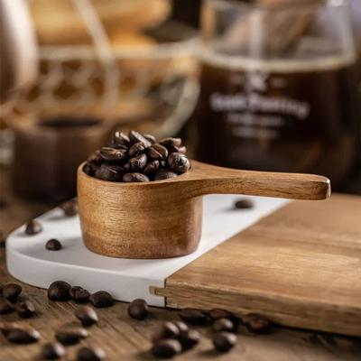 30ml kávová lžička Dřevěná odměrka Kávová zrna Naběračka Koření Cukr Prášek Lžička Odměrky Kuchyňské příslušenství ke kávě