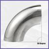 OD 1.75" 90 Degree 1.5mm Thickness Bend Tube Exhaust Elbow Pipe for Car