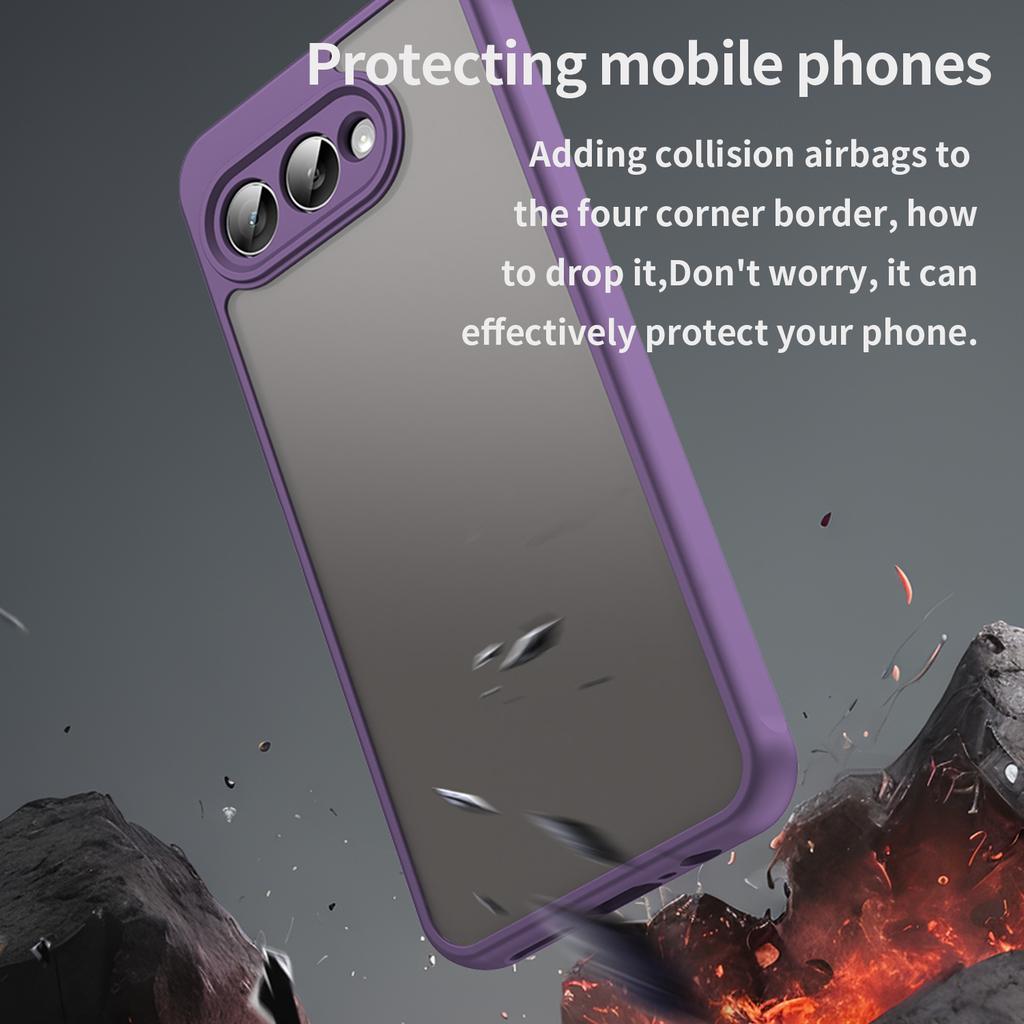 Pro pouzdro T-Mobile T Phone 3/REVVL 8 Odolné proti pádu Airbagy Matné Průsvitné PC + TPU Zadní kryt telefonu