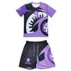 Åndbart Træningssæt til Kampsport til Mænd Kortærmet T-shirt Shorts Letvægts Sportstøj Boksning Træningscenter Træning
