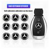 Auto Remote Key Emblem Sticker Aluminum Keys Decoration Decal For Mercedes Benz Smart W205 C300 W203 W206 W108 W124 W126 W140