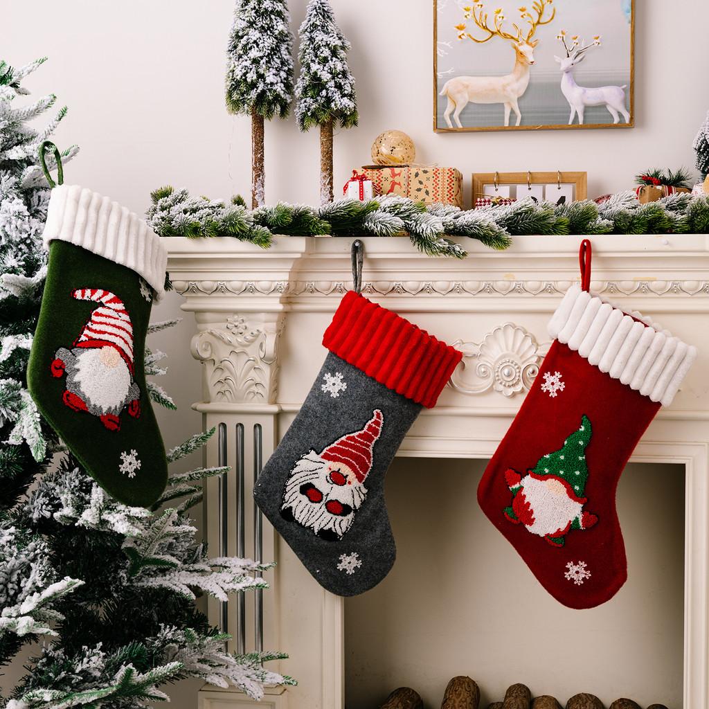 Charming Stockings Christmas With Unique Noface Doll Design Ideal For Children And Family Gifts