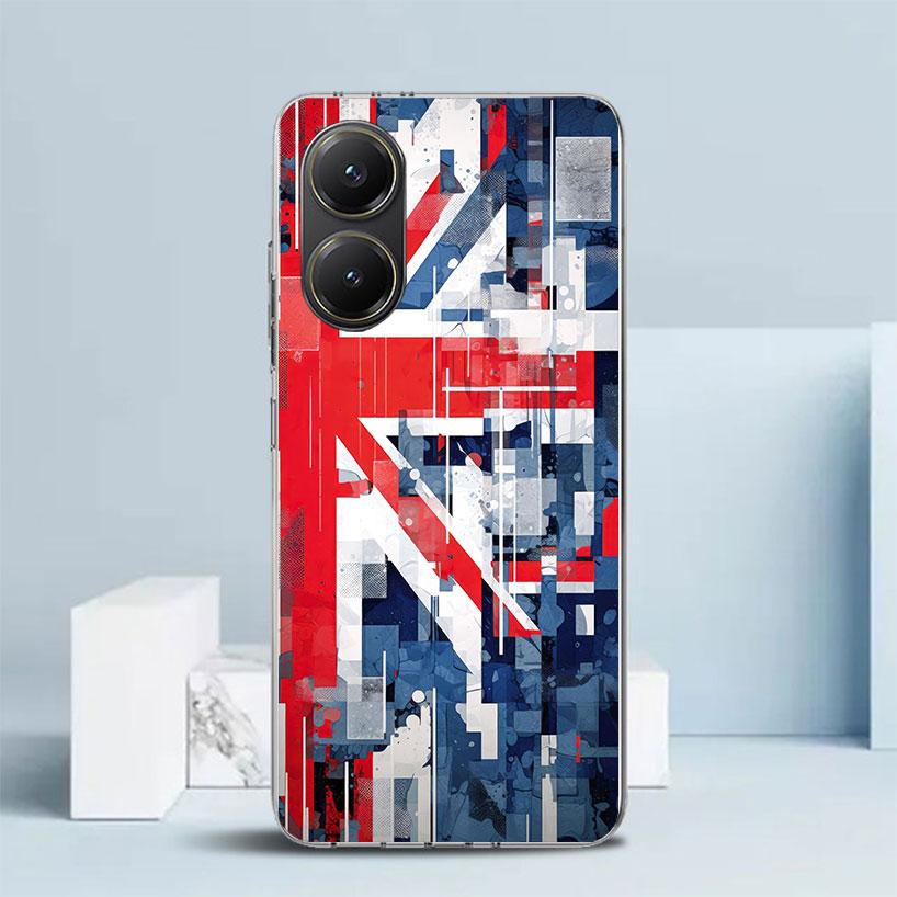 Union Jack England UK Flag Soft Cover for Xiaomi Poco F7 Ultra X7 X6 X5 Pro M7 Phone Case Redmi 15 15C 13 13C 12 12C 10 10C Prin