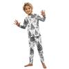DIY Handbemalt Ausmalbar-Eltern-Kind-Outfit - Weihnachts-Print Rundhals Eltern-Kind Langarm Lange Hose Hauskleidungsanzug Frühling