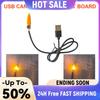 Flame Lamp Circuit Board with Usb Interface LED Flicker Effect LED Bead Usb Candle Light Creative for Parties Cafes Bars