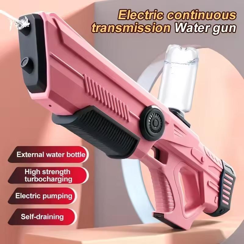 Children Fully Automatic Water Storage Gun Large Capacity Electric Water Absorbing Energy Toy Gun Summer Outdoor Water Toy Gifts