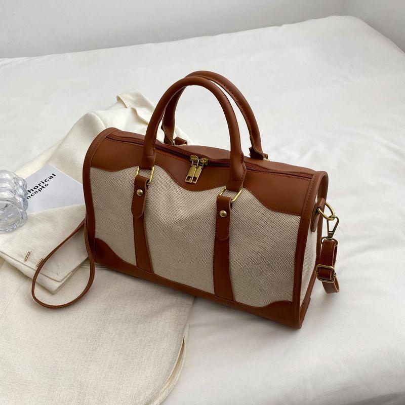 

Короткая командировка Легкая и вместительная женская дорожная сумка для хранения Brown small size suggested single large