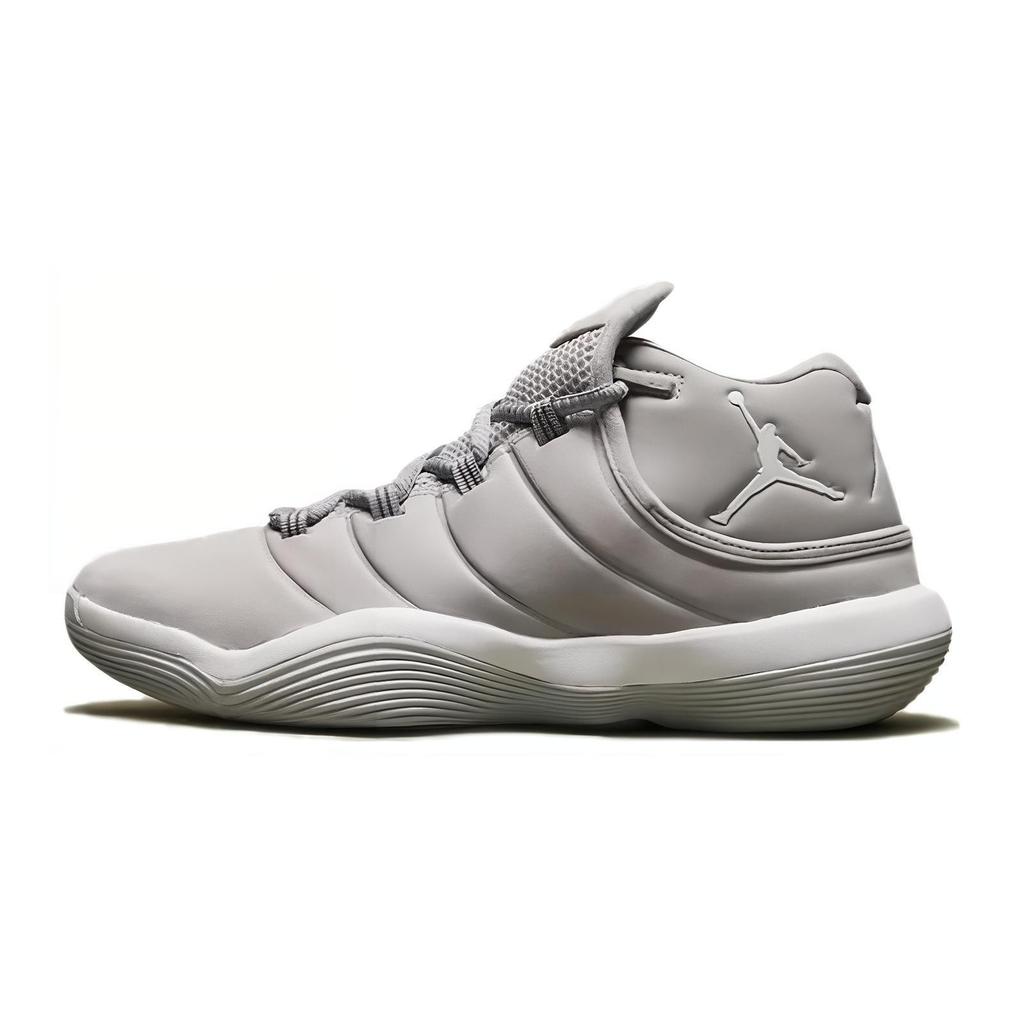 Jordan Super.Fly 2017 BG Wolf Grey White Pure Platinum Kids' Basketball Shoes 921208-003