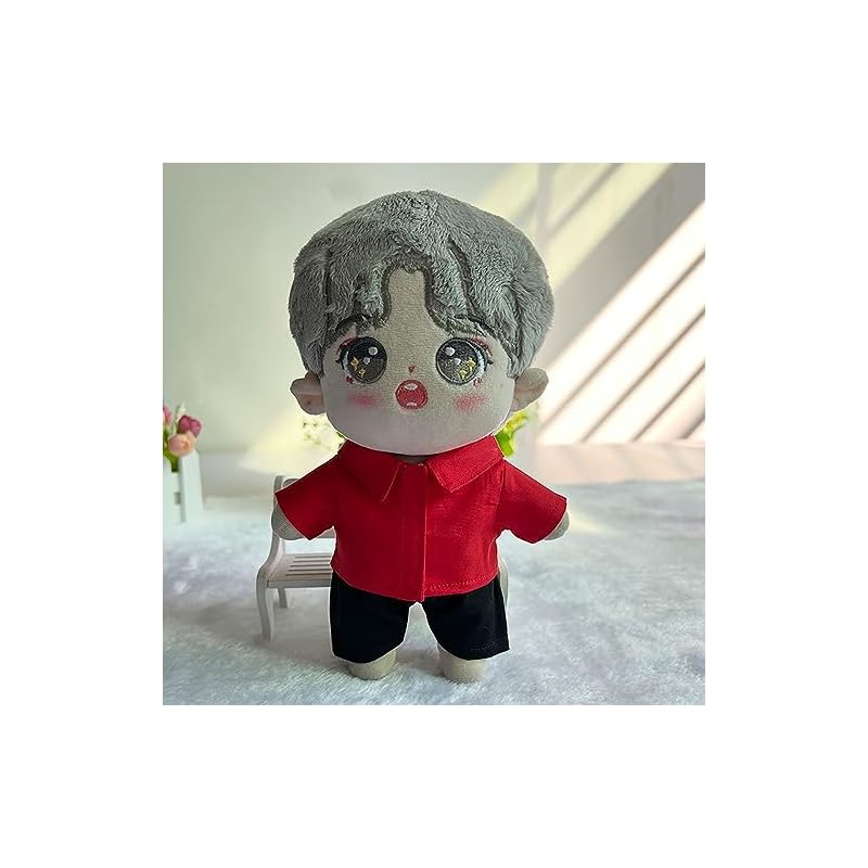 Niannyyhouse 10cm, 15cm, 20cm Plüschkleidung, Einfaches Hemd, Hemdbluse, Baumwollpuppe, Zubehör (A3, 20 cm)