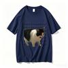 New Funny Meme Sad Crying Cat Printed Adult And Kids Casual Cotton Tshirt Summer Harajuku Short Sleeve Tees Clothes