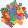 Handmade Montessori Geometric Beading Blocks - Educational Toys for Primary School Students