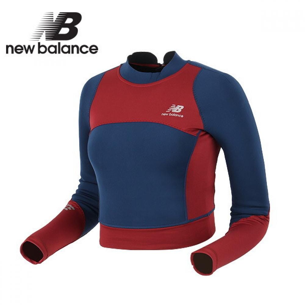 

New Balance Женский укороченный неопреновый рашгард темно-синий 85