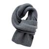 Clearance Japanese soft waxy premium 111 cotton solid color knitted scarf autumn and winter atmosphere versatile warm scarf