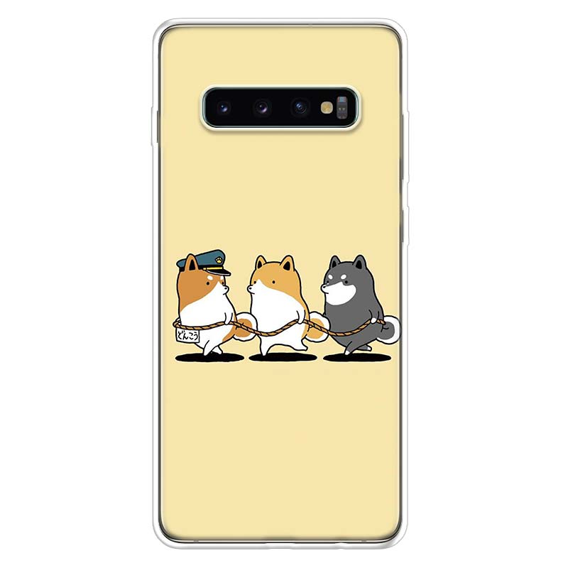 Animal Shiba Inu Painted Phone Case For Samsung Galaxy A52 A51 A50S A32 A22 A12 A02S A72 A71 A31 A70 A30S Note 20 Ultra 10 Plus