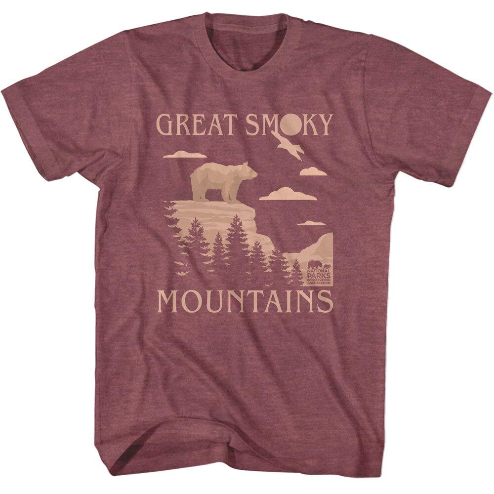 United States Great Smoky Mountains National Park Bear Eagle Trees Men T Shirt L