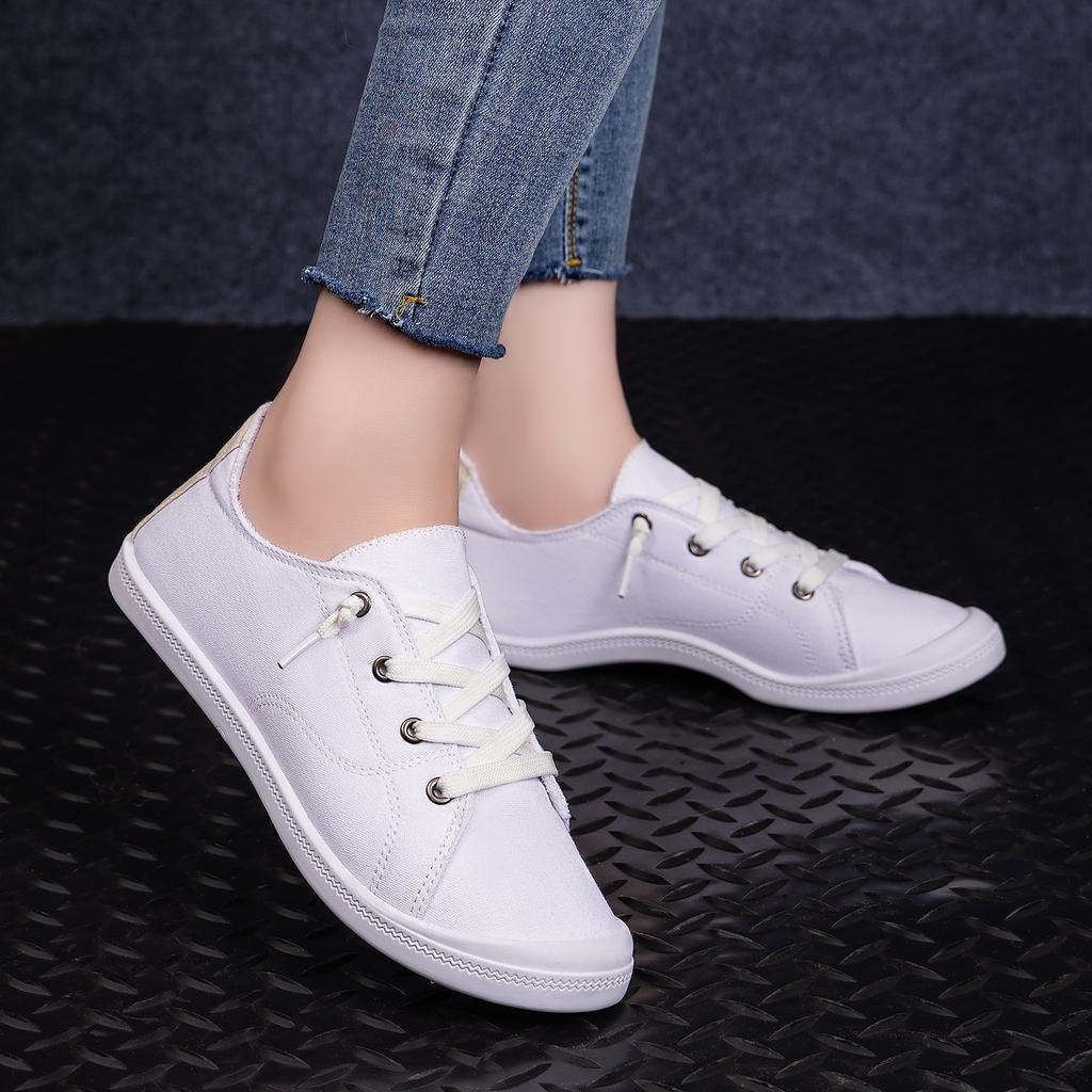 Large Size Sports Shoes, Spring Lightweight Shoes, Soft-soled Flat-heeled Casual Shoes, Outdoor Vacation Walking Shoes