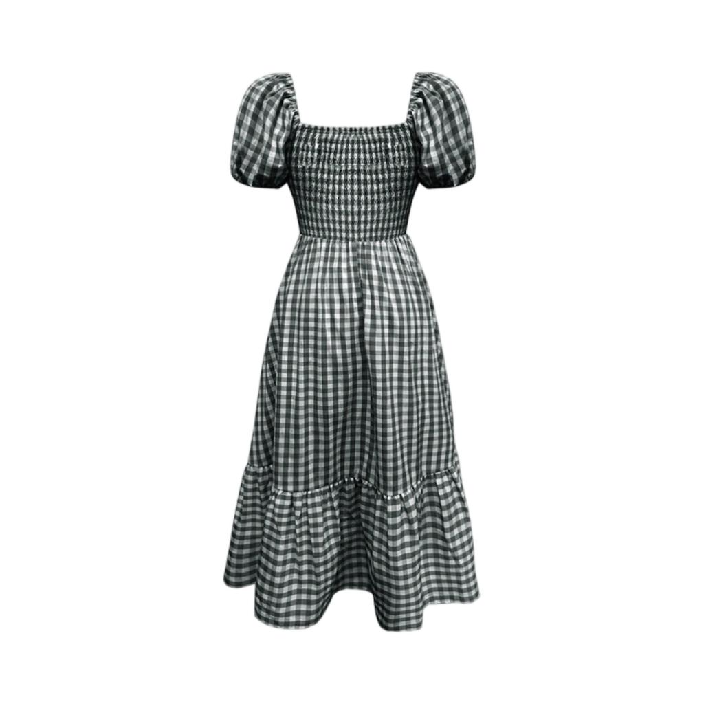 Dámské ležérní módní šaty s krátkým rukávem v retro stylu