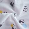 Cute Gauze Hand Towel Soft to the Made in Japan Set, Touch, 100% Cotton, (D. Panda, 3-Piece Set)