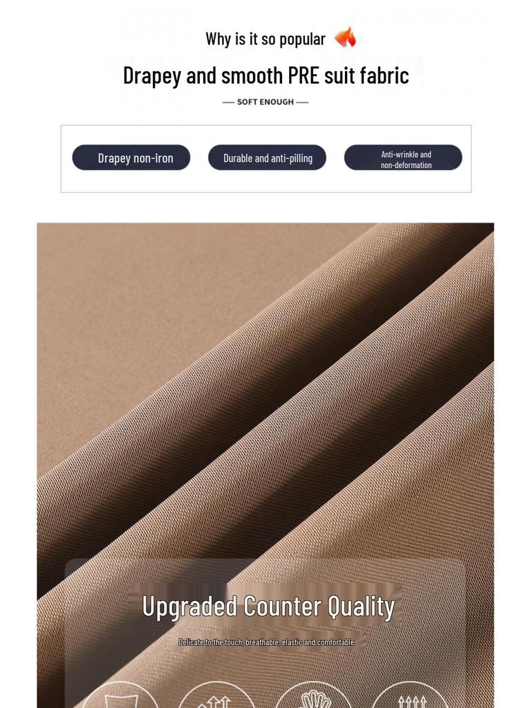 Women's High Waist Wide Leg Pants - Spring/Autumn Casual Draped Straight Leg Trousers