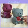 Teddybär Schmuck Drehende Luxuriöse Box Mit Rosen-Design Ideal Für Anträge Geschenke