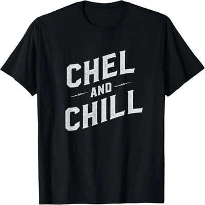 Chel and Chill Hockey T-Shirt Sports and Gaming Gift