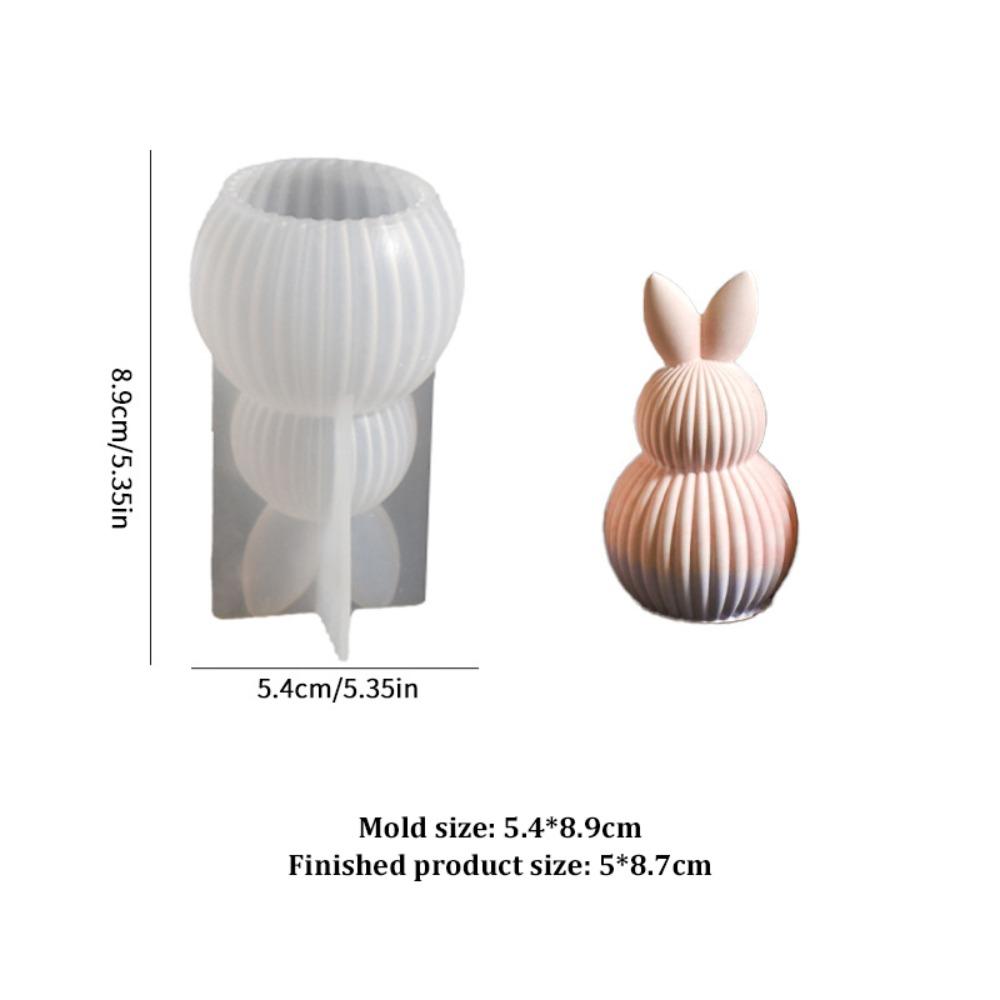 Velikonoční svíčková forma silikonová králičí ozdoba řemeslná kreativní sádrová forma domácí dekorace